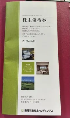 東急不動産ホールディングス 株主優待券100株以上500株未満のサムネイル