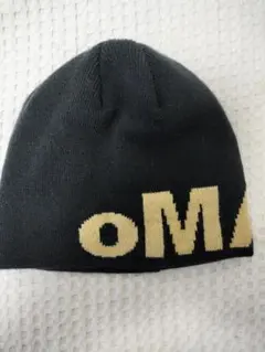 OMA ビーニー ブラックベージュ ロゴのサムネイル