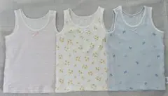 女の子用肌着 タンクトップ3枚セット 80cm