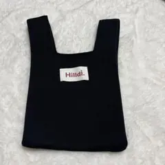 Hilldi. ニットトートバッグ ブラック