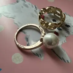 指輪 2つセット パールと人気デザイン