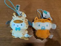 サンリオキャラクターズ　どうぶつ着ぐるみマスコット　シナモロール　ポチャッコ