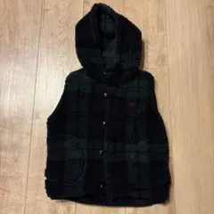 美品　Gymple ボアフードベスト　Lサイズ