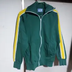 海外古着 １本ラインジャージジャケット グリーン イエロー