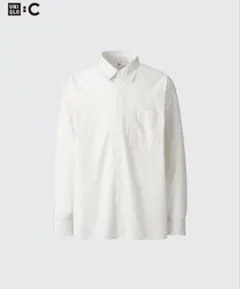 UNIQLO:C ブロードオーバーサイズシャツ ストライプ