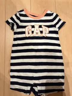 【お値下げ】GAP ストライプロンパース 70cmのサムネイル