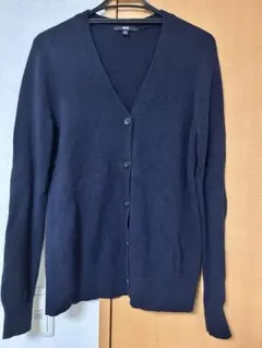 UNIQLO ネイビー シンプルカーディガン L