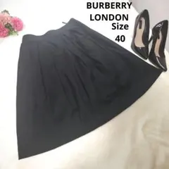 【オシャレ☆BURBERRY LONDON】黒　ノバチェック　サイズ40
