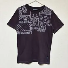 drug store's プリントTシャツ カットソー　手書き　イラスト　半袖