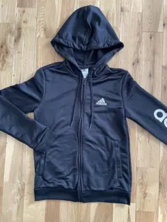 【adidas】レディース フルジップ パーカー ジャージ ブラック M