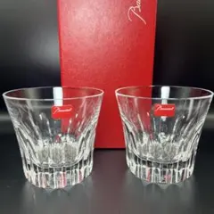 【未使用】Baccarat バカラ ベルーガ ロックグラス ペア 2客 箱付き
