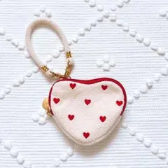 新品同様品‼︎FEILER ラブラリー ハート型ポーチ ハートドット フェイラー