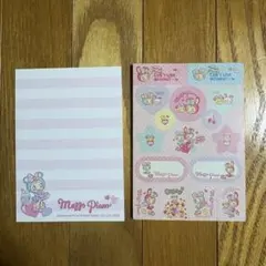 メゾピアノ　シール付き　メモ帳　mezzopiano