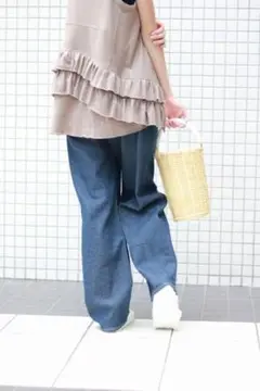 新品タグ付 IENA SLOBE フリルタンクトップ