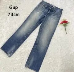 【ギャップ】S ダメージ加工デニムパンツ　クラッシュ　コットン　ヴィンテージ