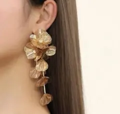 ブライダルアクセサリー ゴールド お花 ウェディングアクセサリー