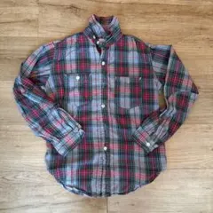 post overalls 長袖ネルシャツ　ポストオーバーオールズ　Sサイズ