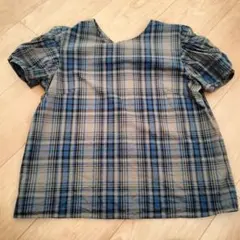 SENSE OF PLACE パフスリーブ 前後2WAY 半袖 ブラウス F