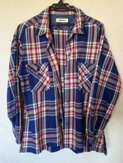 monkey time 厚手 チェック柄長袖シャツ M