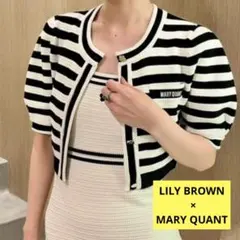 LILY BROWN × MARY QUANT クロップドニットカーディガンのサムネイル