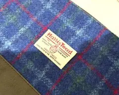 廃盤 ハリスツィート Harris Tweed チェック柄クラッチ ストラップ付のサムネイル