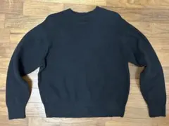 UNIQLO スムースコットンクルーネックセーター（長袖） ブラック Mサイズ