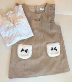 スラップスリップ ワンピース GAP カーディガン ベージュ
