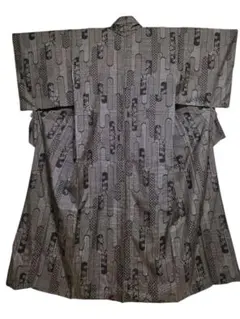 【24時間以内発送】着物 本場大島紬 一元式 泥染め 正絹 美品