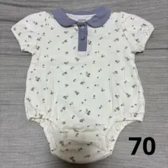 tete a tete テータテート 半袖 ロンパース 襟付き 70