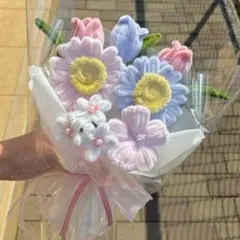 モールフラワー チャイラテ shop 枯れないお花 桃色　ピンクブルー　韓国花束