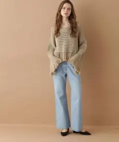 GRACE CONTINENTALフレアデニムパンツのサムネイル