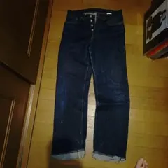 SUGAR CANE　インディゴ ストレートデニムパンツ ボタンフライ