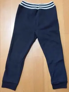 裏起毛 ライン パンツ 110 黒