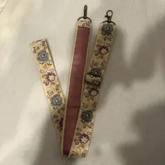 インド刺繍 スマホショルダー 白