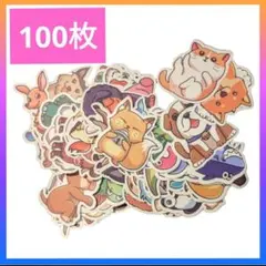 ✨まとめ売り【新品未使用】動物ステッカー 100枚 幼児 可愛い 即購入◎