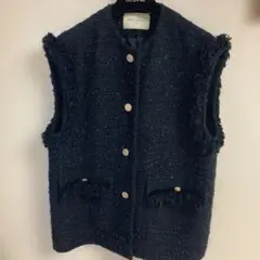 ユナイテッドアローズ UNITED ARROWS ツイード ベスト ジレ UNITED ARROWS カラーツイードベスト