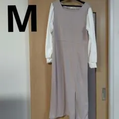 新品アベイル長袖ワンピースM