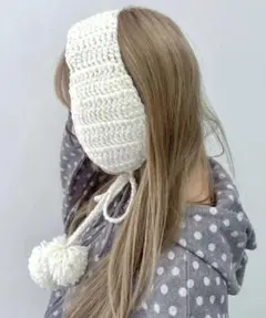 WEGO ポンポン付きイヤーマフ