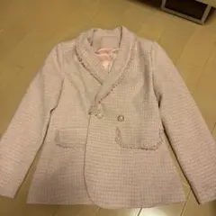 ピンクツイードテーラードジャケット