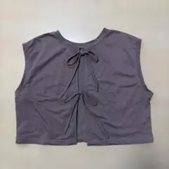 サマンサモスモス　ベスト　バックリボン　F