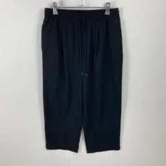 美品 GU ジーユー ワイドイージークロップドパンツ ストレート シンプル ラフ