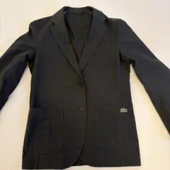 【美品】春夏LACOSTE軽量撥水テーラードジャケットネイビー ウォッシャブルのサムネイル
