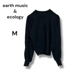earth music & ecology ハイネック長袖ニット M ブラック