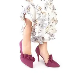 RANDA フリルパンプス