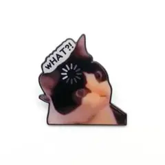 ピンバッジ 4507 猫 猫ミーム ローディング 読み込み中