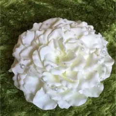 【新品】リングピロー ホワイトローズ コサージュ