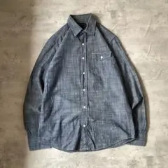 GAP ギャップ　シャツ　長袖シャツ　シャンブレー　グレー