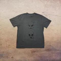 Alien Faces Graphic Tee Gray