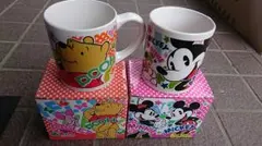 ディズニー　プーさん　ミッキーマウス　ミニーマウス　マグカップ　セット