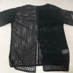 JEANASIS メッシュ 半袖 カーディガン ブラックのサムネイル